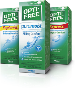 محلول لنز opti free (اپتی فری)