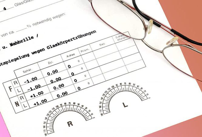 آموزش خواندن اصطلاحات چشم پزشکی در نسخه های عینک